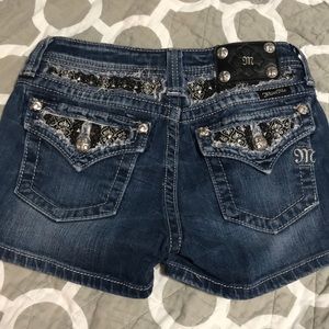 MISS ME YOUTH DENIM SHORTS